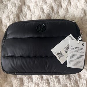 Lululemon Everywhere large “Wunder Puff” Black Crossbody Bag